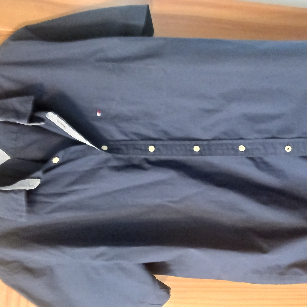 Tommy Hilfiger Navy Button-Up Shirt